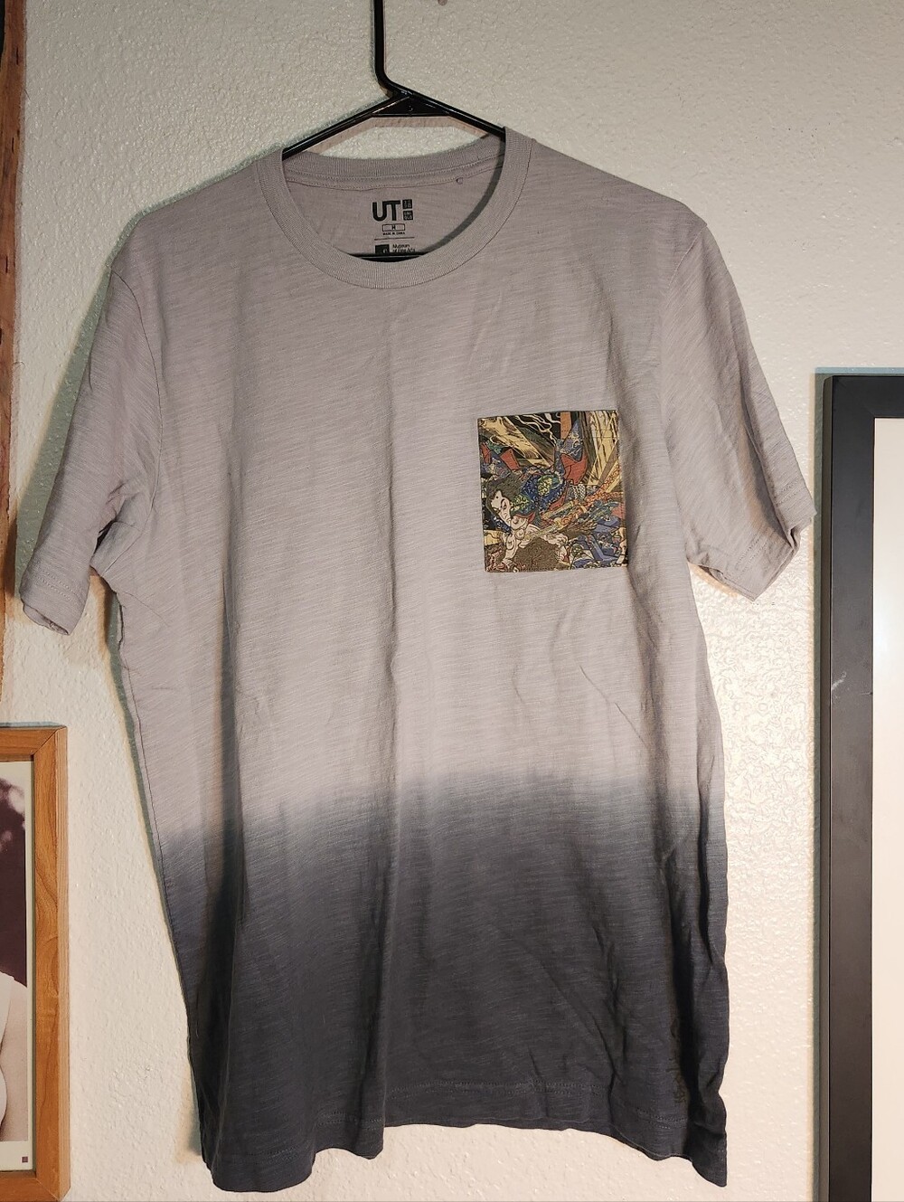 Uniqlo UT Men's Gray Ombre Pocket T‑Shirt
